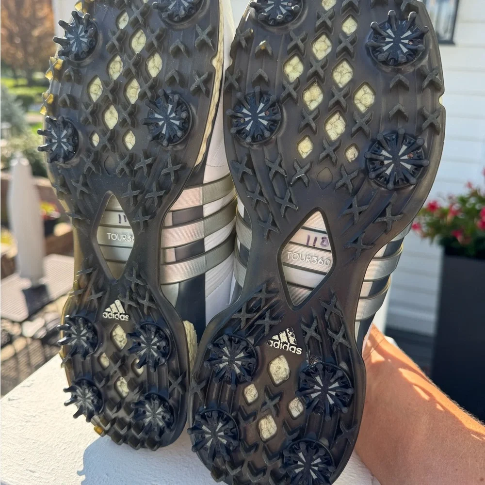 Adidas Tour 360 Men's White Golf Shoes 11.5